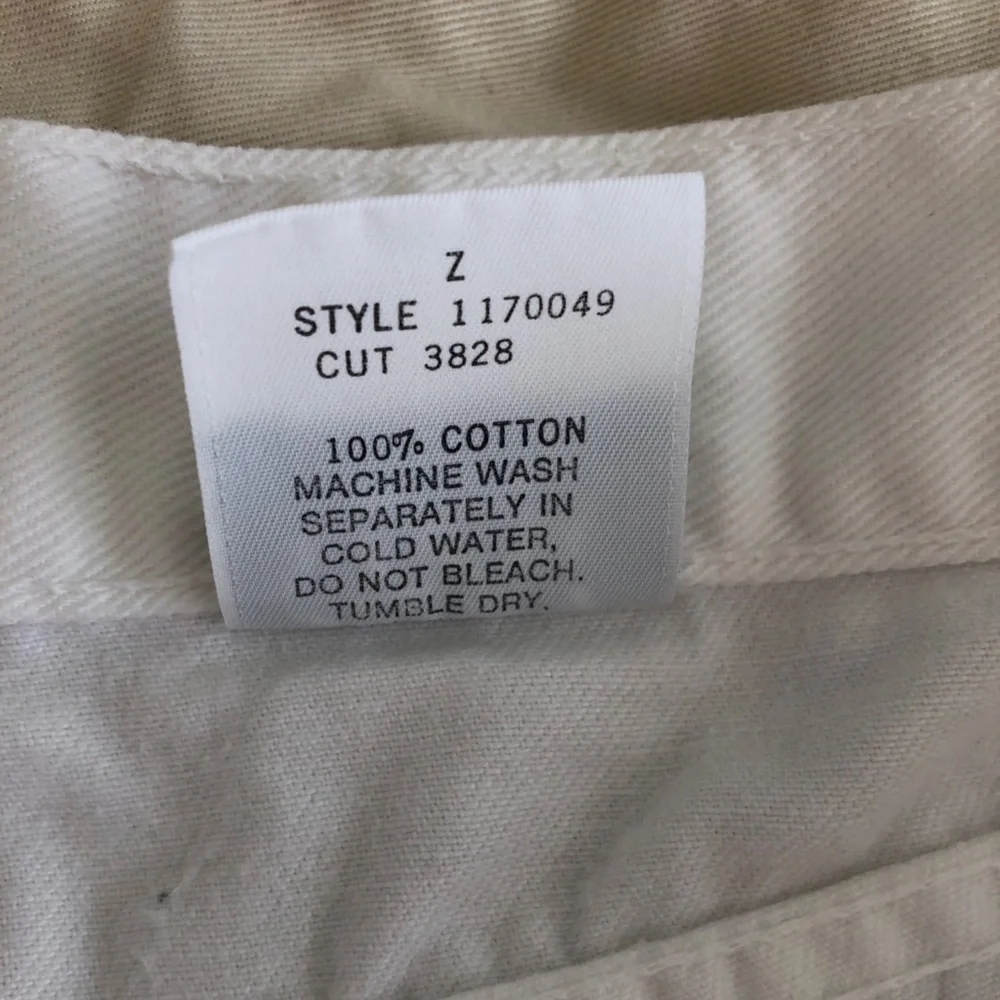 Vintage Steel Jeans White Denim Long Shorts Waist 26 (See Description re Size)